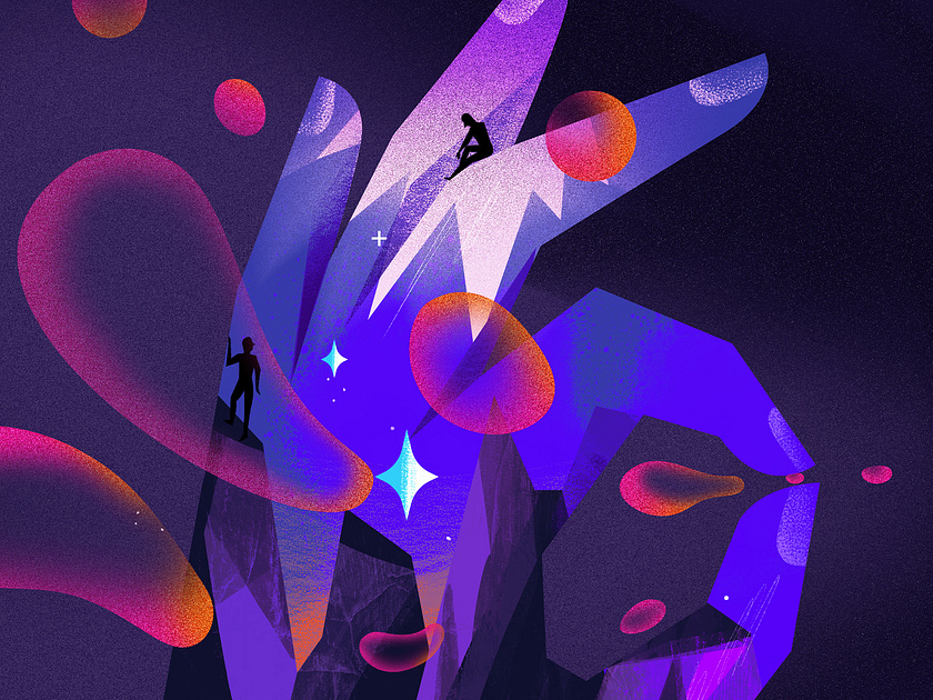 Illustrated poster | Detail by Slaykei on Dribbble