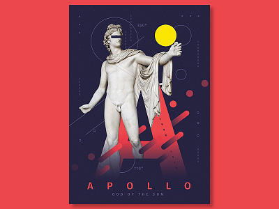 Apollo poster design | poster collection 2018 design experimental typography flat graphic illustration lettering poster poster art poster collection type typography vector