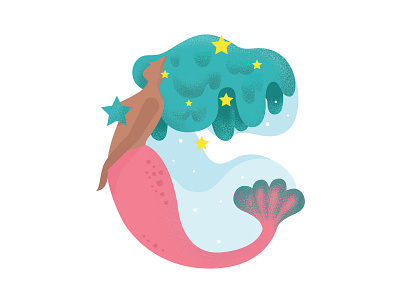 Letter C (Mermaid illustration)