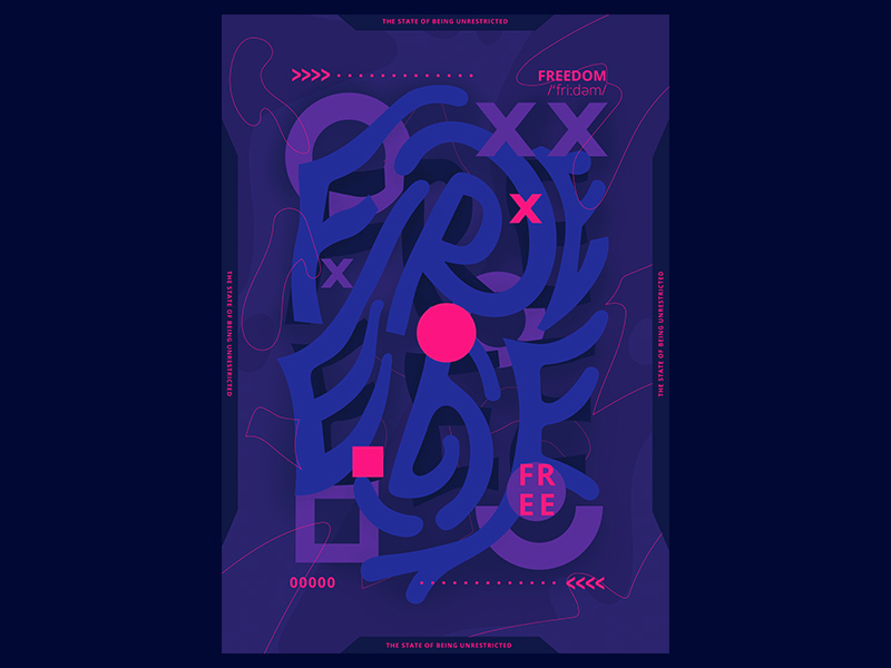 Neon Poster Design By Slaykei On Dribbble