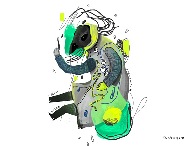 Virus monster illustration (Milosnica)