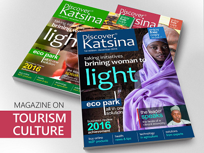 Discover Katsina - Magazine on Tourism and Culture branding design illustration photoshop vector