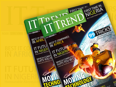 IT-Trend - An IT Magazine branding illustration photoshop vector