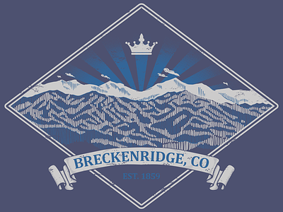 Kingdom of Breckenridge - Two color screenprint design