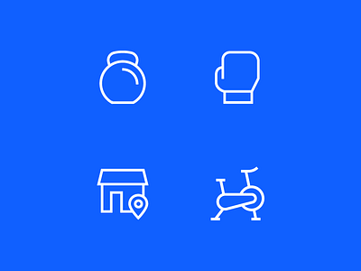 Fitness Studios Solutions Icons