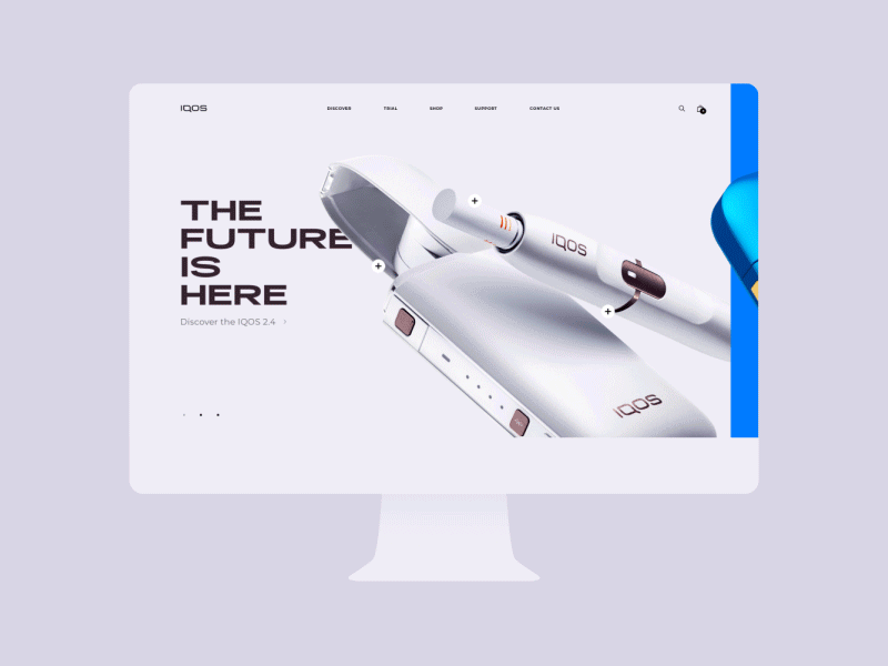 IQOS Concept Design concept design design motion ui visual website website concept
