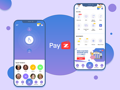 PayZ Payment App adobe xd application design ios iphone mobile payment payment app ui upi ux