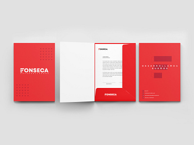 Fonseca Branding branding company construction f icon letterf logo stationery