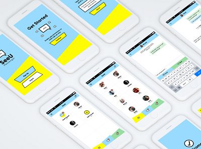 SeeU App app chat messenger productdesign screens seeu ui uidesign