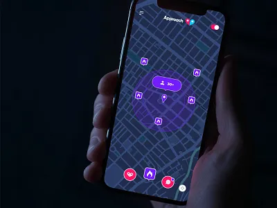 Approach app approach dating partying productdesign ui