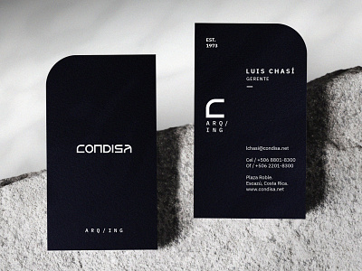 CONDISA Branding architecture branding businesscard condisa engineering logo