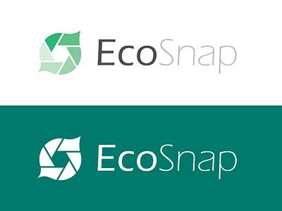 EcoSnap - Logo Design android camera environment green leaf logo recycle shutter sustainability