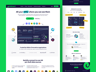 Geckoboard - Landing Page Redesign