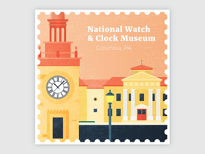 National Watch & Clock Museum Stamp