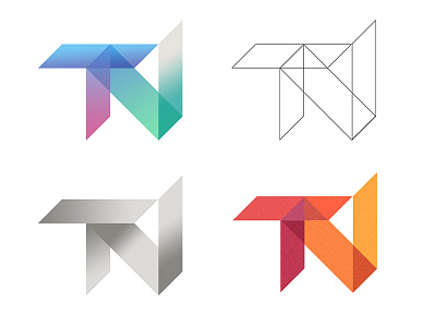 Isometric Identity branding geometric identity isometric letterforms logo n t wire