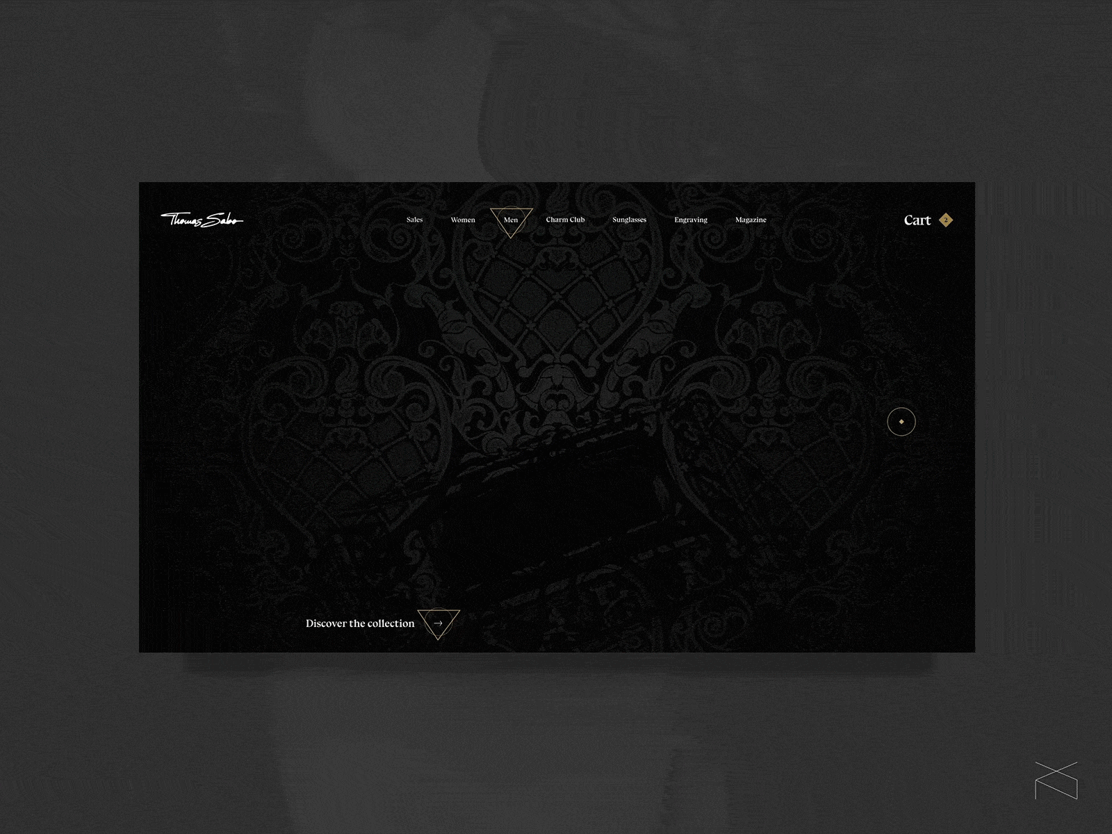 thomas sabo - redesign concept animation concept creative dark design digital jewelry ui ux web webdesign