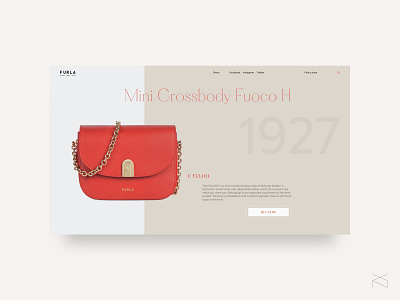 furla - product concept page concept design fashion minimalism ui ux web women