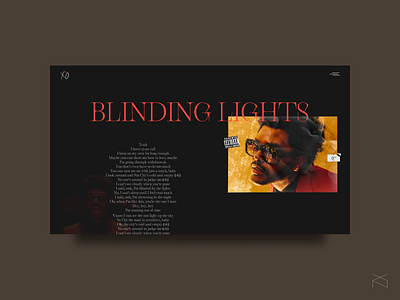 the weeknd - concept page 3/3 concept creative design inspiration minimalism music ui ux web