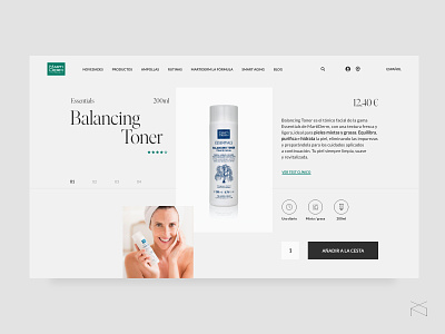 Martiderm - single product page beauty clean design minimalism skin care ui ux web