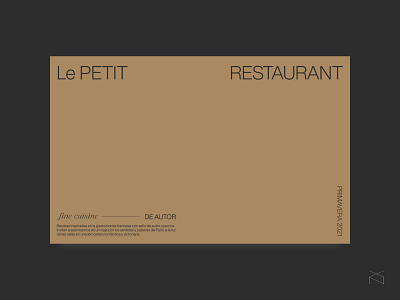 le petit restaurant - concept hero header