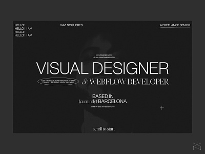 Xavi Nogueres - folio '22 black branding creative freelance portfolio typography ui visual web