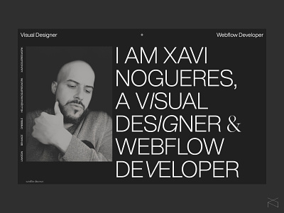 Xavi Nogueres - folio '22 dark inspiration portfolio typography ui visual