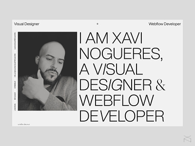 Xavi Nogueres - folio '22 creative design digital inspiration light portfolio typography ui visual web website