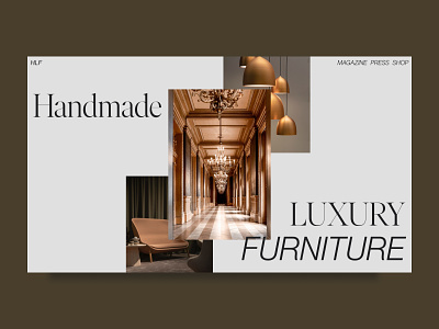 Luxury furniture - concept creative furniture luxury ui ux web