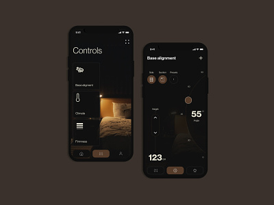 Smart Mattress - app concept app home ios productdesign smart ui ux
