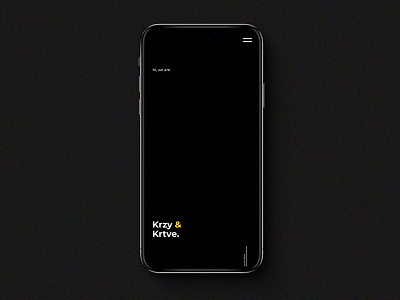 ✍🏼 Krzy & Krtve Creative Agency - UI Concept 4/5