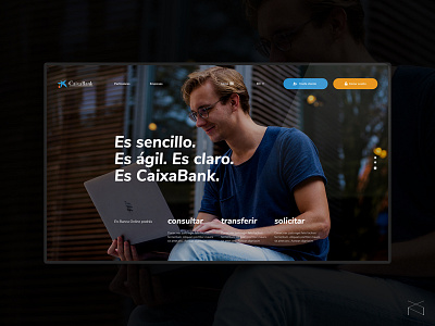 CaixaBank - redesign concept bank clean concept creative design digital money ui ux web webdesign