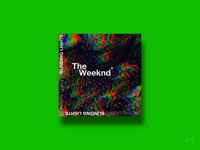 The Weeknd - Blinding Lights music cover design