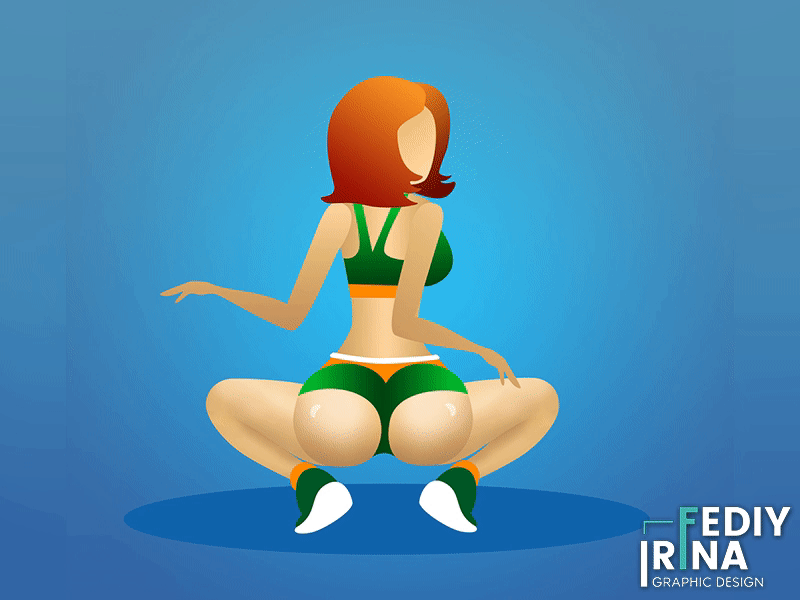 Twerk animation design illustration вектор иллюстрация