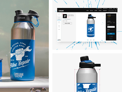 Custom Print bottle design editor print ui ux