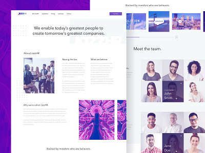 JazzHR - Company design saas ui ui ux uiux web web design webdesign website