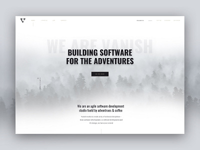 Vanish Web Design developement outdoors ui web web design web design agency webdesign website