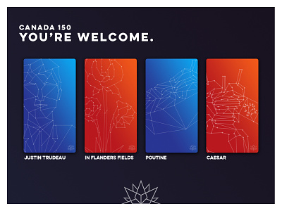 Canada 150: You're Welcome. art canada canadian creative design digital art graphic design illustration mobile