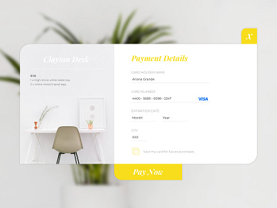 DailyUI 002 - Credit Card Checkout