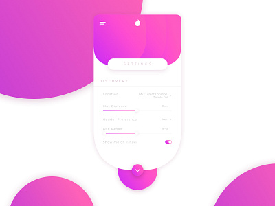 DailyUI 007 - Settings Page