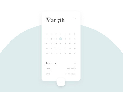 DailyUI 038 - Calendar