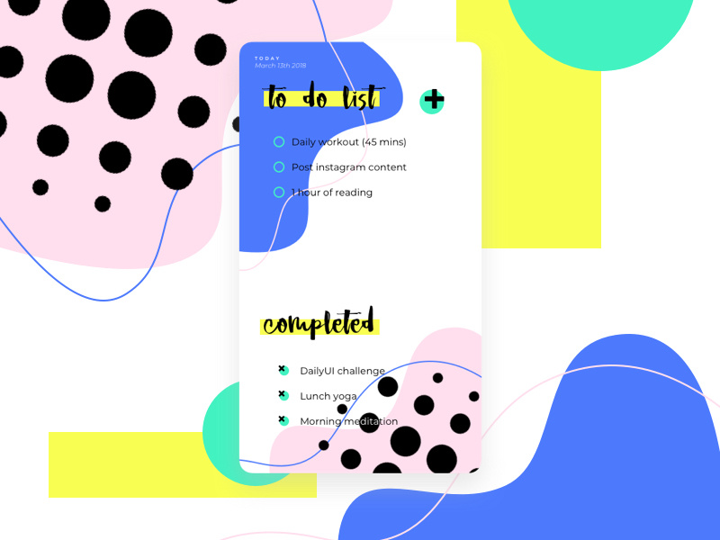 DailyUI 042 - To-do List mobile app ux design interface design ux ui ui design graphic design to-do lists list task list to-do list to do list to do app dailyui challenge dailyui 042 dailyui 042