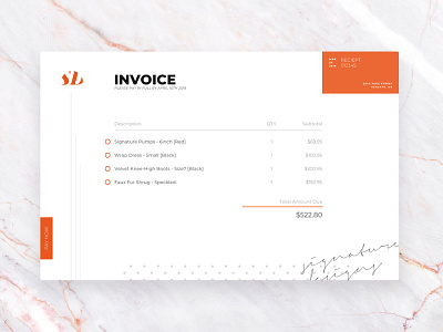 DailyUI 046 - Invoice