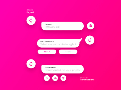 DailyUI 049 - Notifications