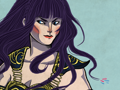 Xena, Warrior Princess fanart fantasy illustration warrior princess xena
