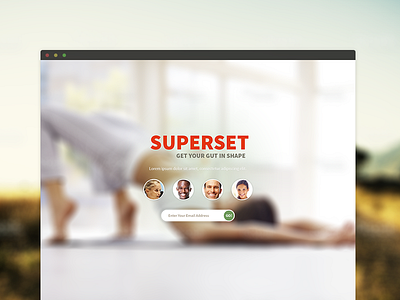 Superset Theme blur design fitness landing page ui ui design web website