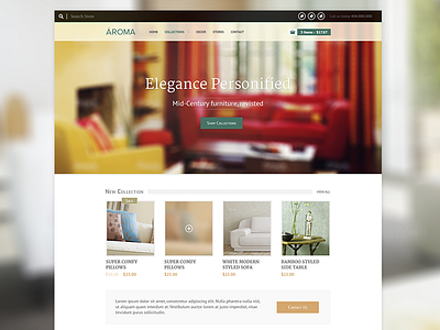 Aroma Theme design theme ui ux web web design