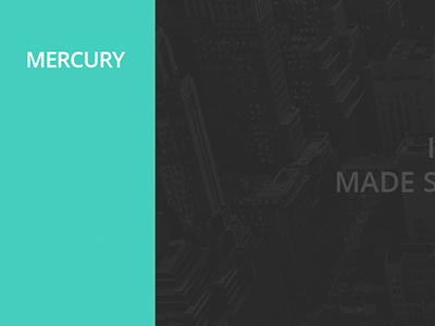 Mercury Theme design layout process structure theme ui ux website website design