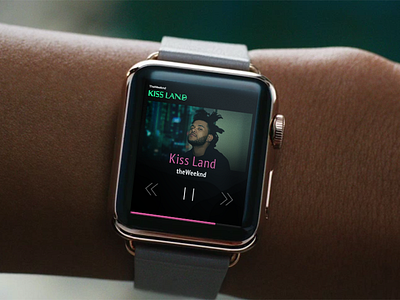 Simple Audio Player Watch apple watch audio gui icons interface ios ui ux