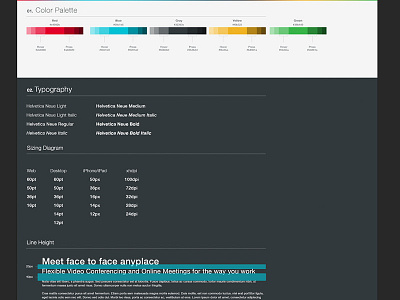 In Progress Style Guide brand creative identity style guide ui ux visual web