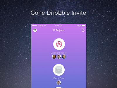 Gone Invites you to Dribbble